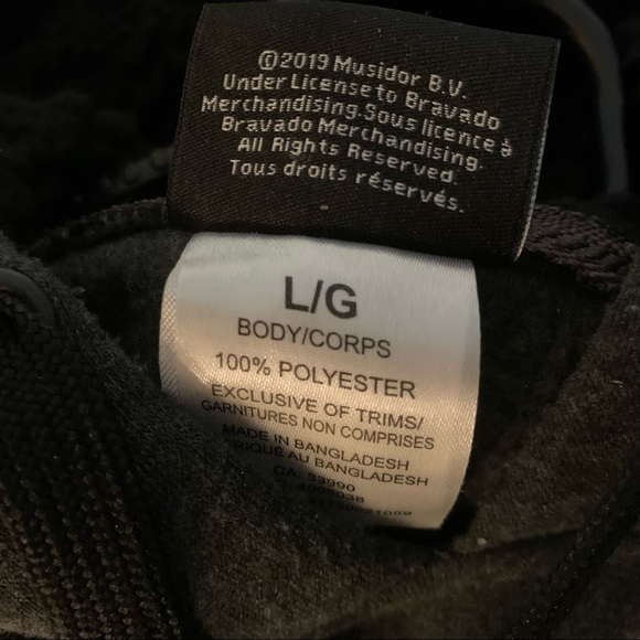 Rolling Stones Charcoal Black hoodie - Size Large - Picture 2 of 6